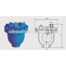 air vent valve with cast iron body and stainless steel ball